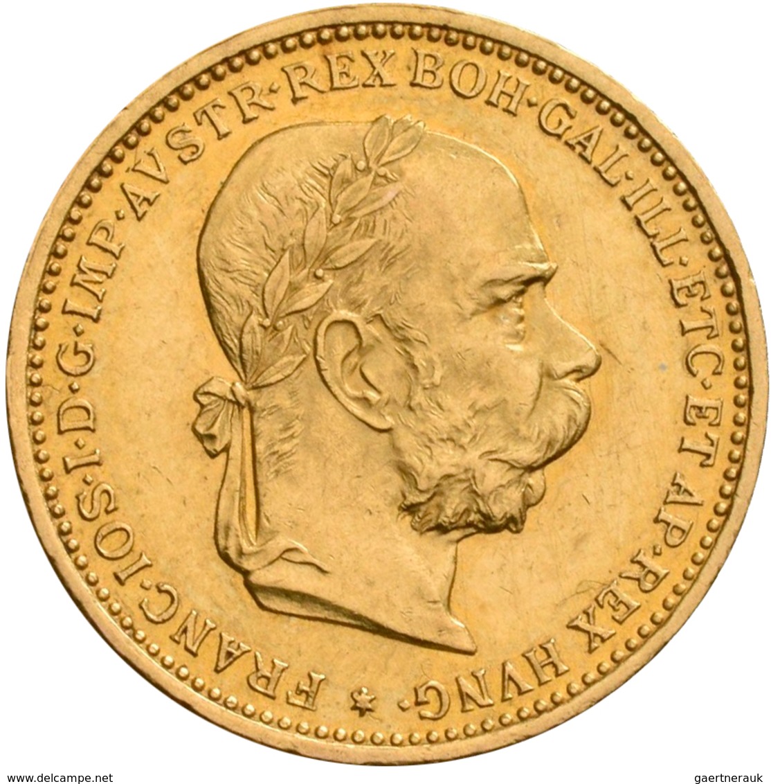 Österreich - Anlagegold: Franz Joseph I. 1848-1916: 20 Kronen / Corona 1896, KM# 2806, Friedberg 504 - Austria