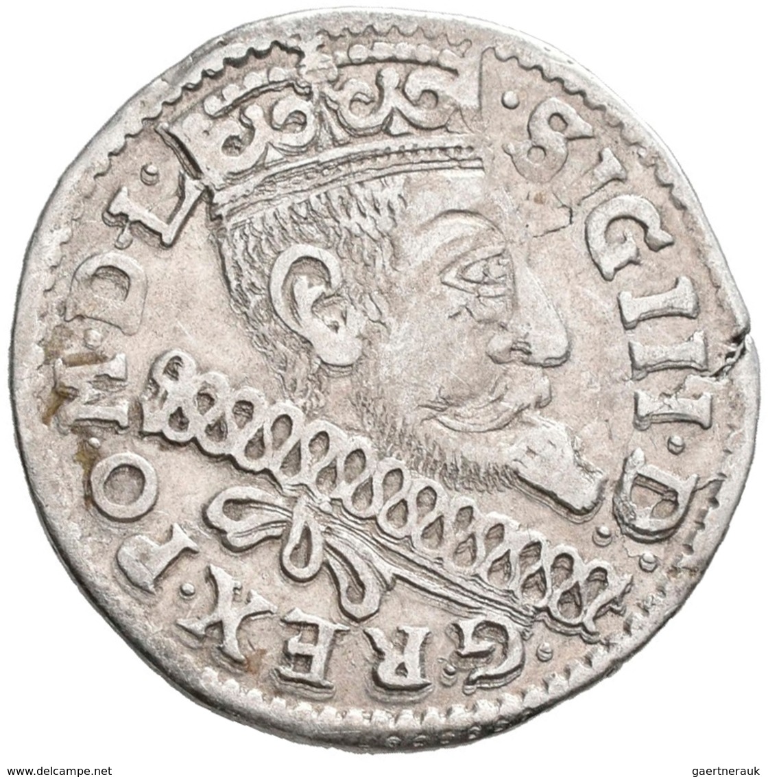Polen: Sigismund III. (Zygmunt III. Waza) 1587-1632: Lot 2 Münzen: 3 Gröscher / Grosze (Trojak) 1600 - Polen
