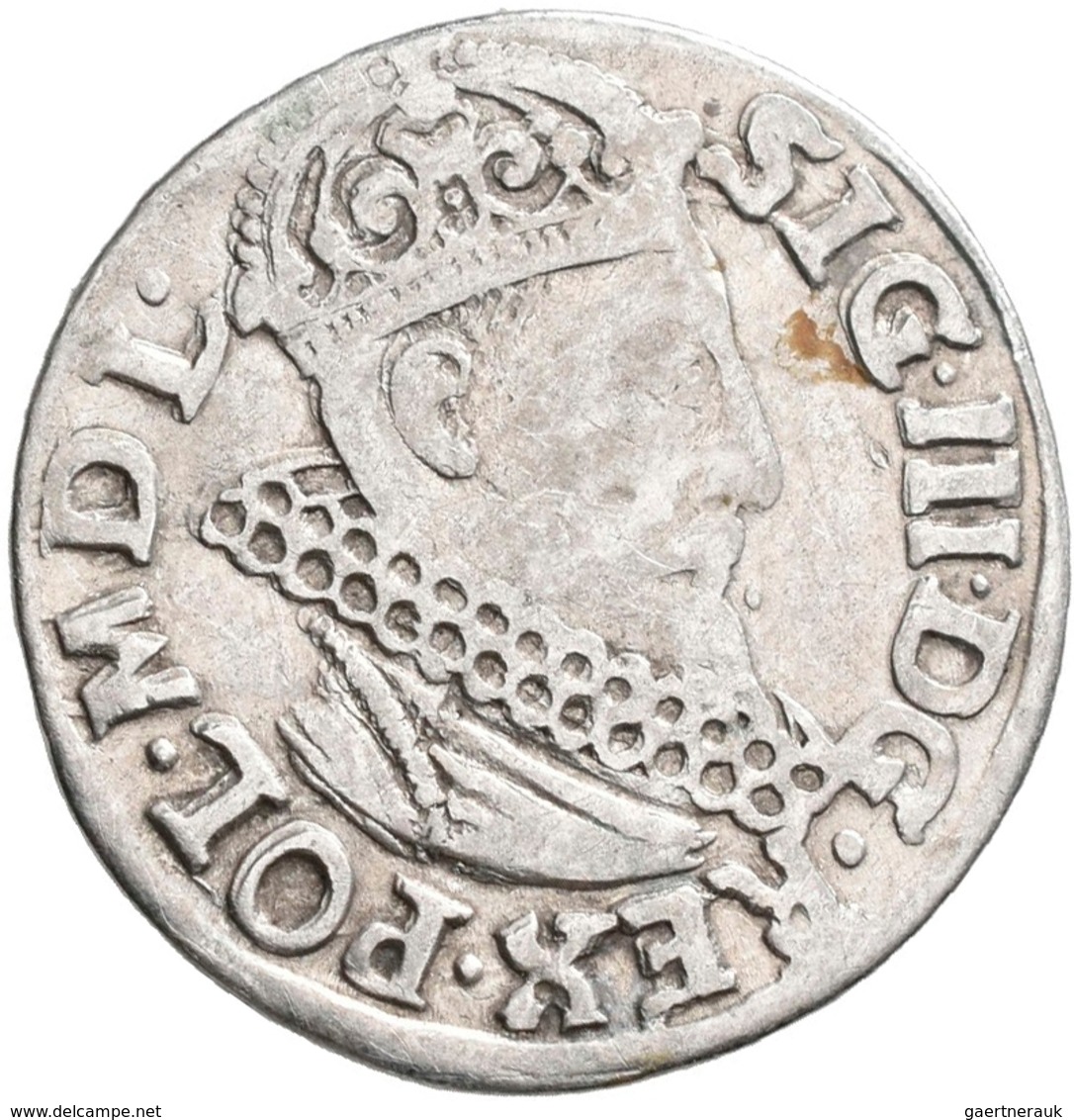 Polen: Sigismund III. (Zygmunt III. Waza) 1587-1632: Lot 6 Münzen: 3 Gröscher / Grosze (Trojak) Um 1 - Poland