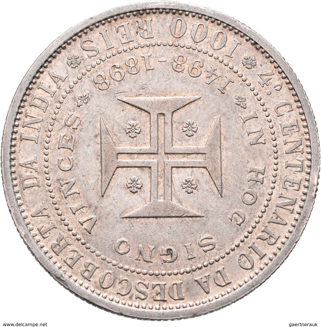 Portugal: Carlos I. 1889-1908: Lot 2 Stück; 1000 Reis 1898, 400-Jahrfeier Der Entdeckung Indiens, K. - Portogallo