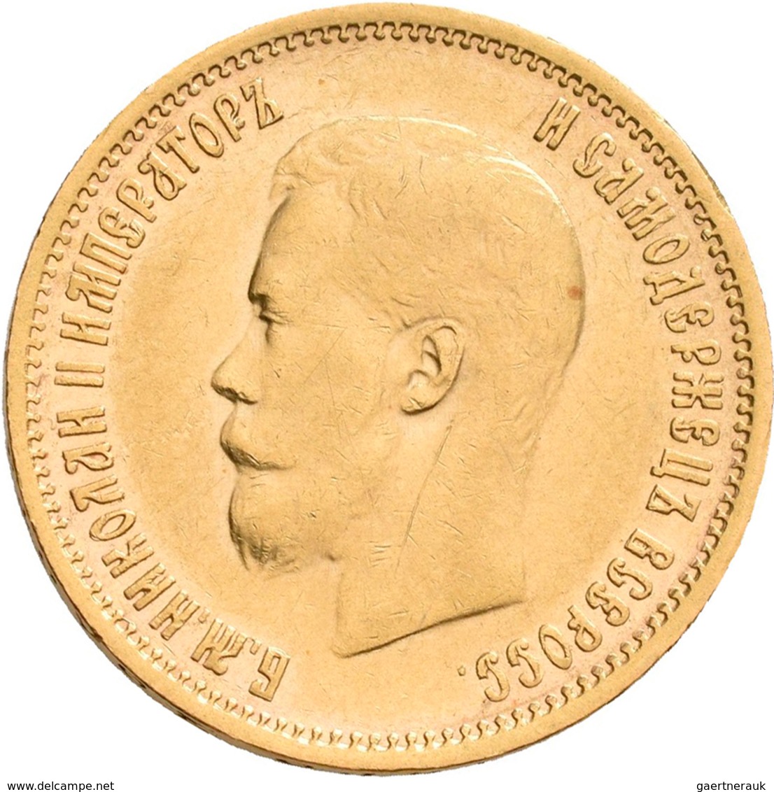 Russland - Anlagegold: Nikolaus II. 1894-1917: 10 Rubel 1899 (FZ - Felix Zaleman), KM Y# 64, Friedbe - Rusia