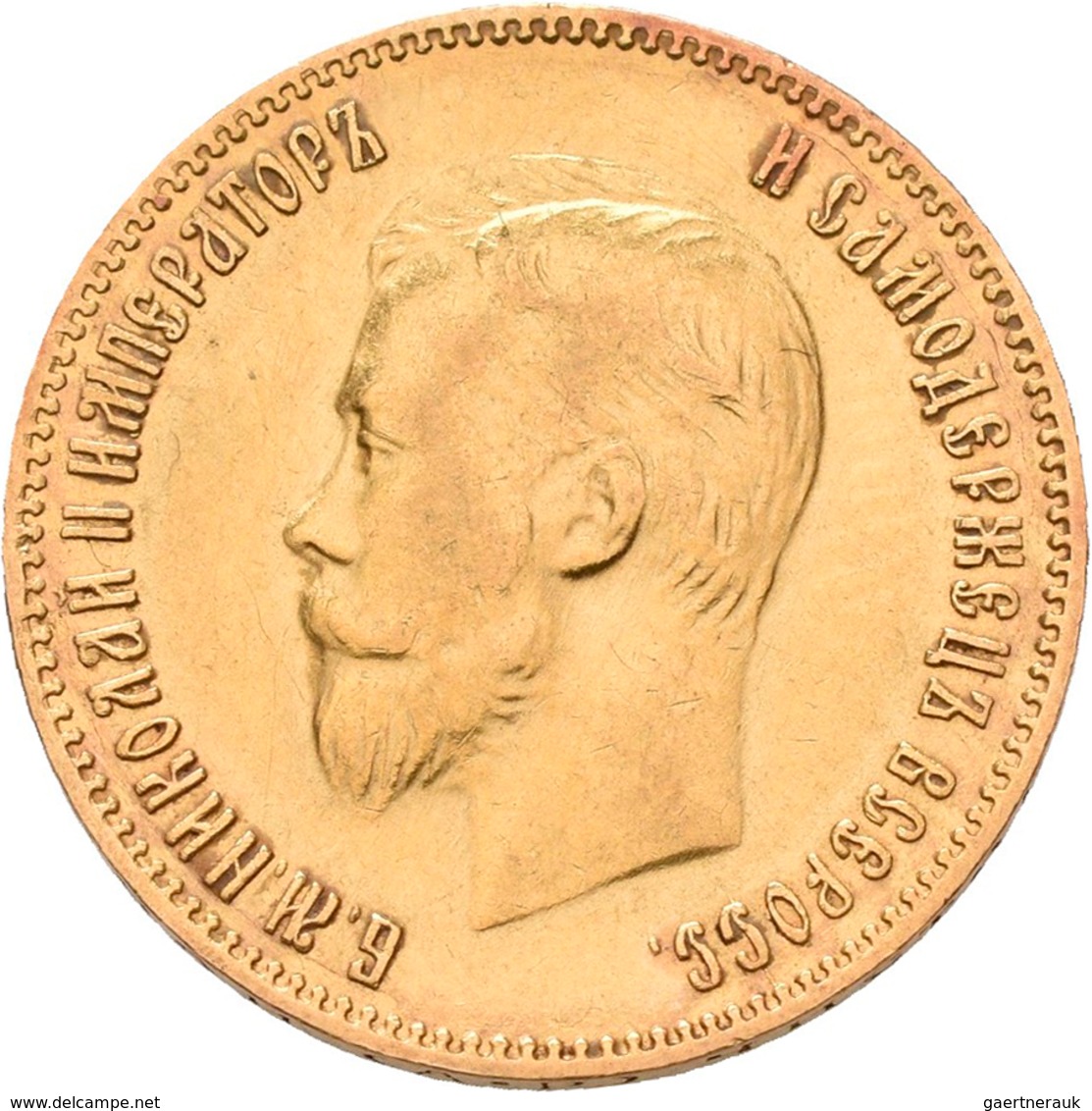 Russland - Anlagegold: Nikolaus II. 1894-1917: 10 Rubel 1903 (AR - Alexander Redko). KM Y# 64, Fried - Rusia