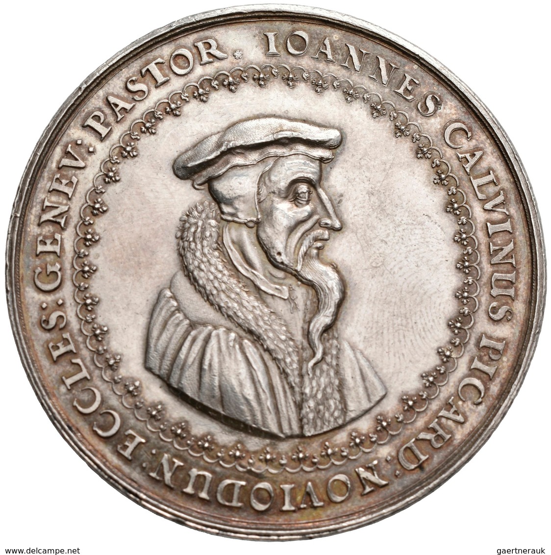 Schweiz: Genf: Silbermedaille 1641 Von Sebastian Dadler Auf Die Jahrhundertfeier Der Einfühurng Der - Otros & Sin Clasificación