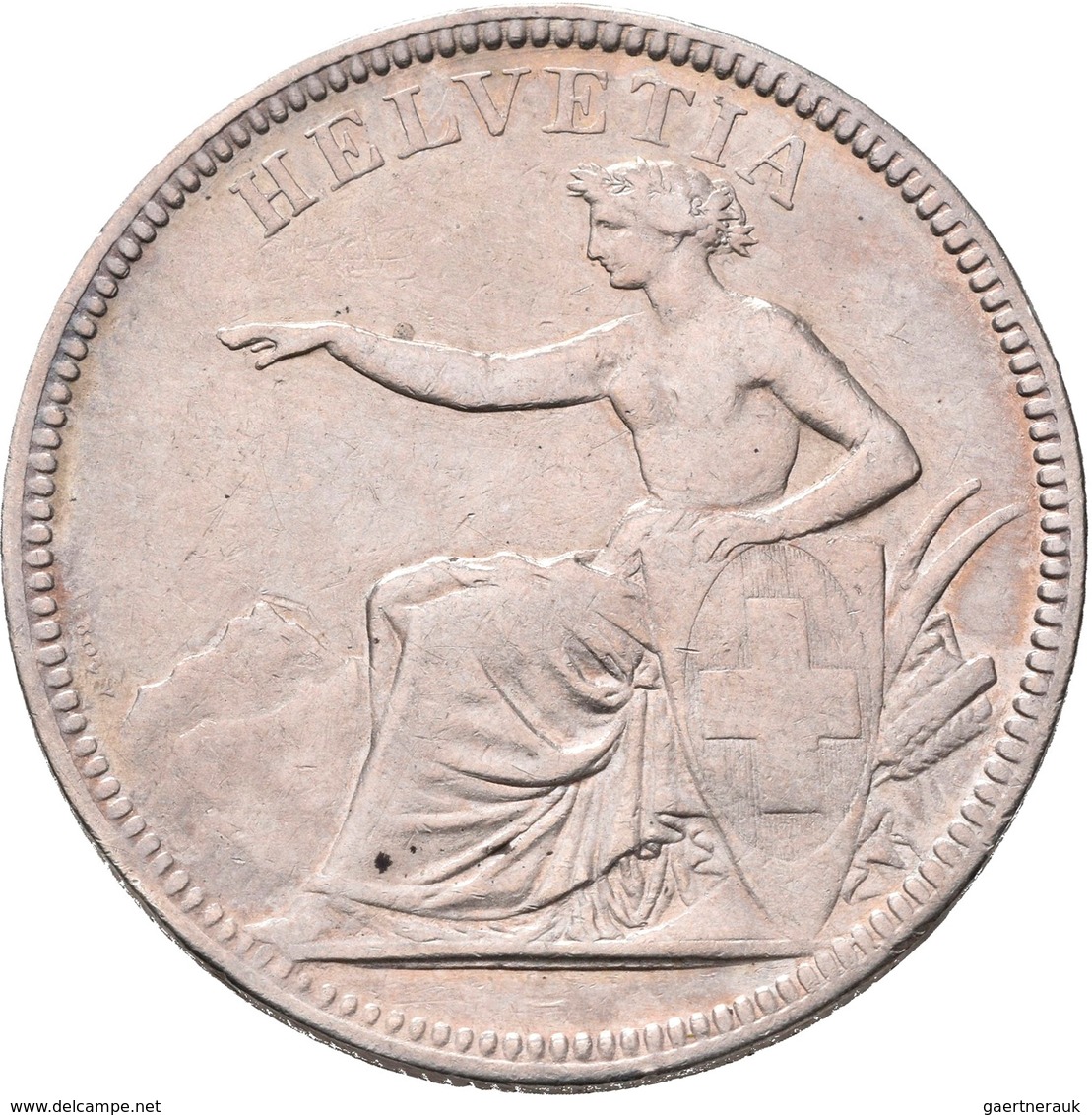 Schweiz: 5 Franken 1874 B (Bern), HMZ 2-1197 D, Divo 47, 24,93 G, Sehr Schön. - Altri & Non Classificati