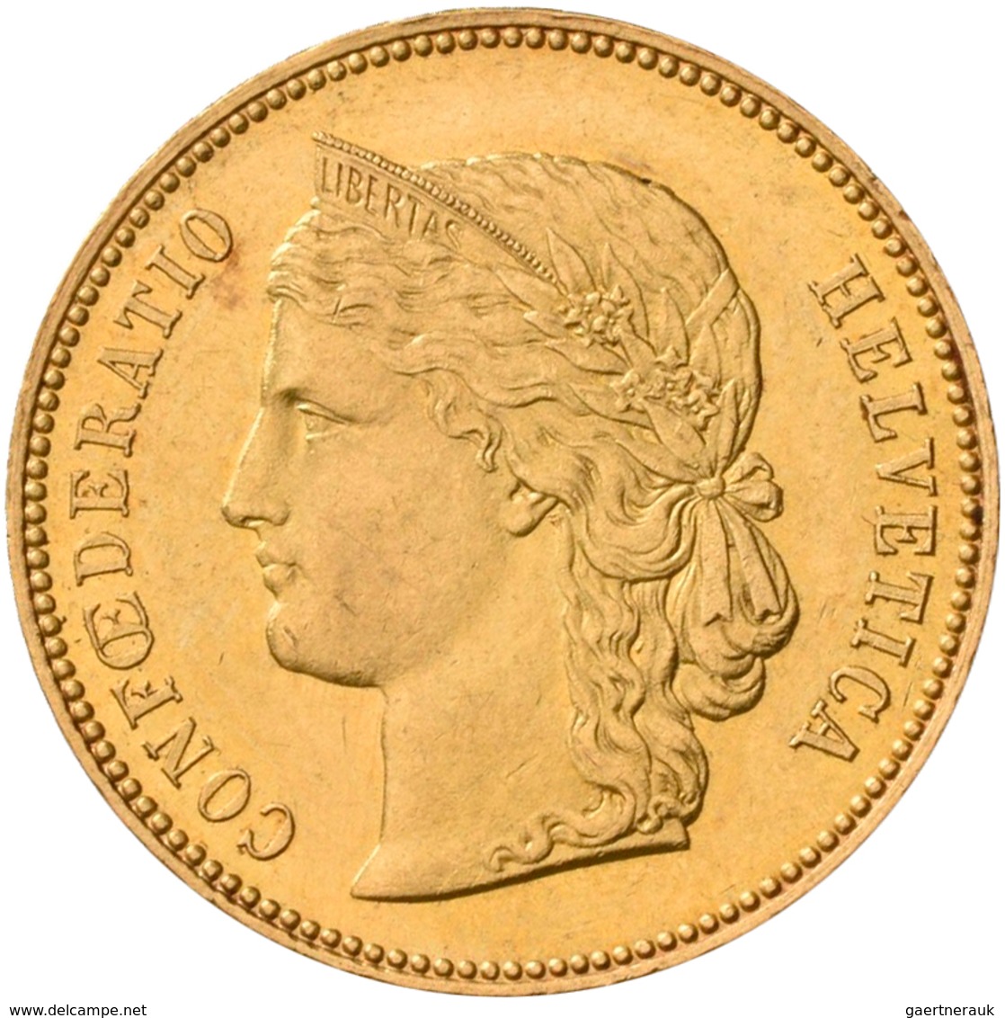 Schweiz - Anlagegold: 20 Franken 1896 B Helvetia. KM# 31.3, Friedberg 495. 6,45 G, 900/1000 Gold. Kr - Altri & Non Classificati