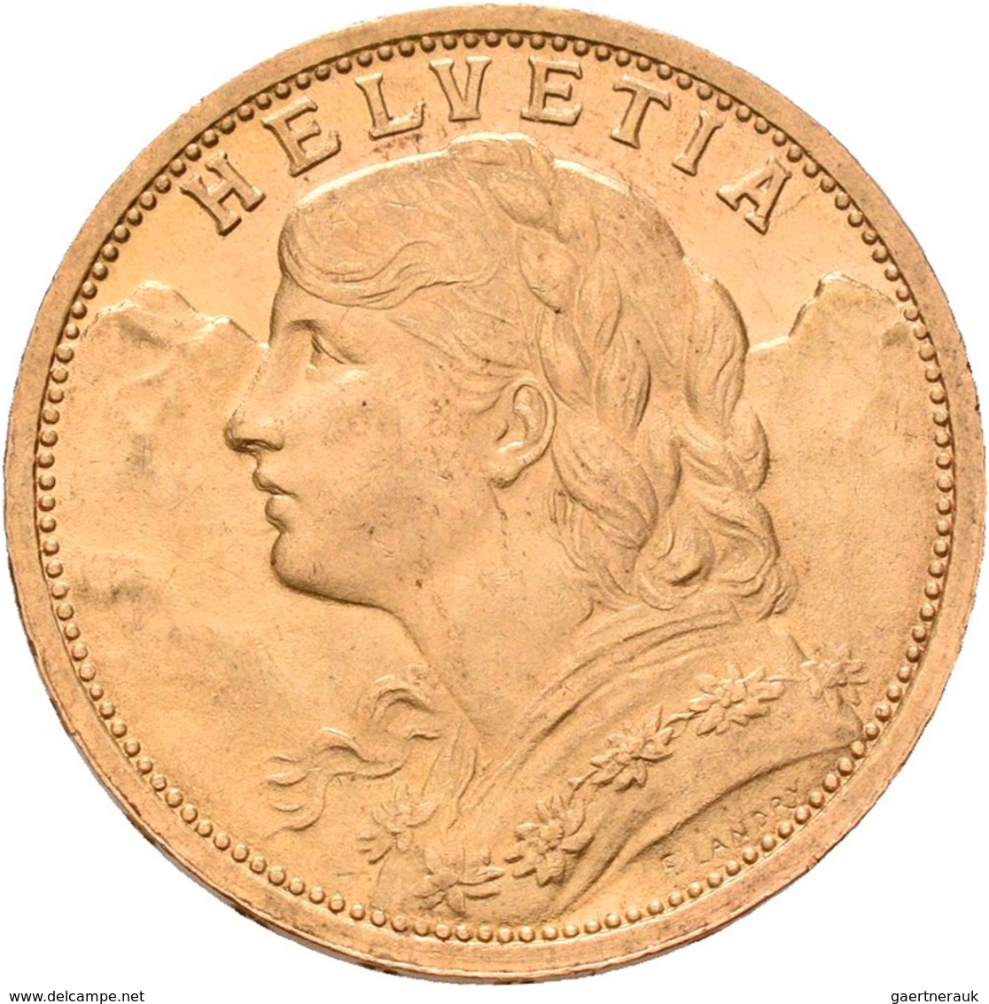 Schweiz - Anlagegold: 20 Franken 1898 B (Vreneli), KM# 35.1, Friedberg 499. 6,45 G, 900/1000 Gold. K - Otros & Sin Clasificación