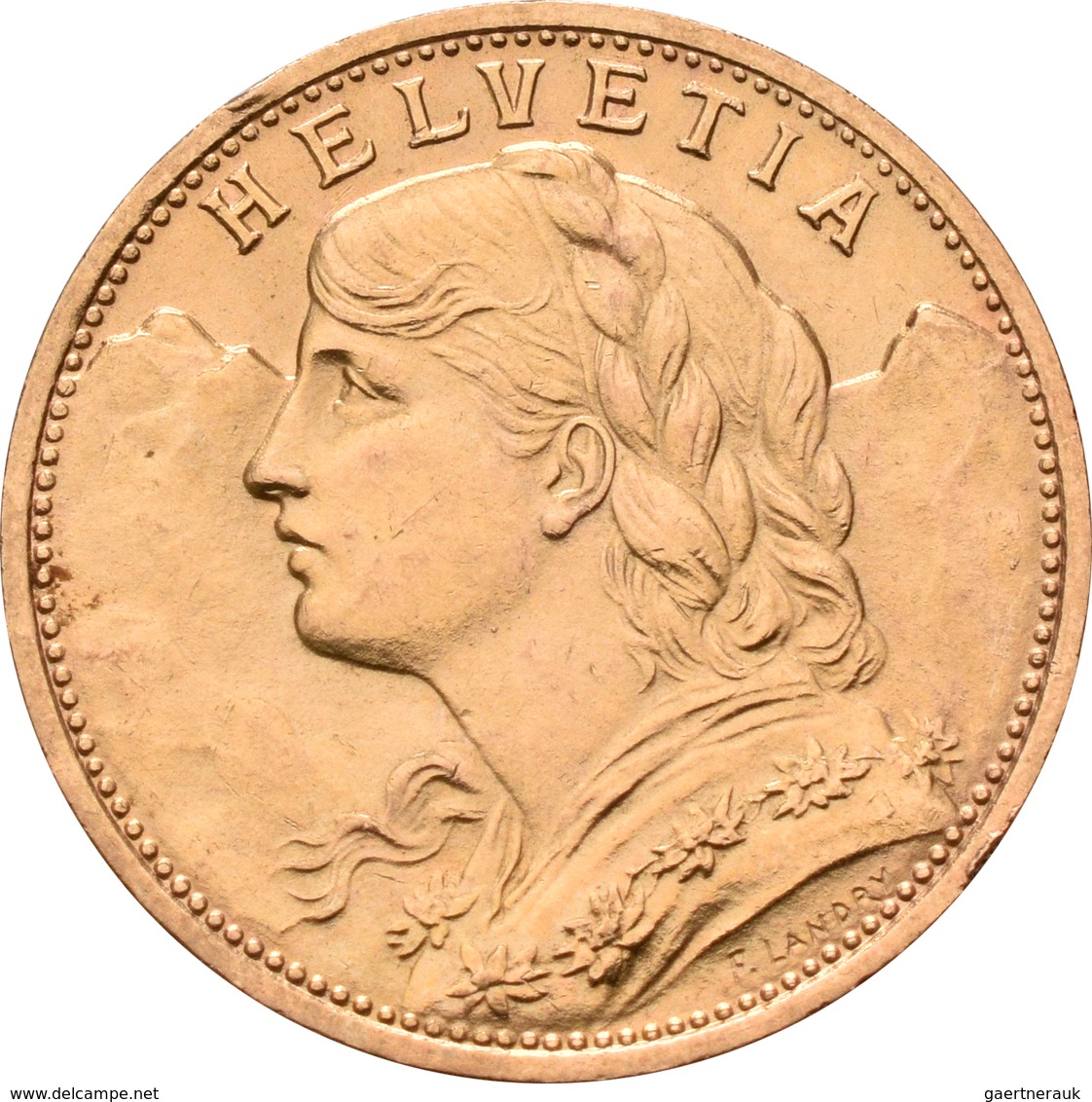 Schweiz - Anlagegold: Lot 2 Goldmünzen: 20 Franken 1922 B (Vreneli), KM# 35.1, Friedberg 499. Jede M - Autres & Non Classés