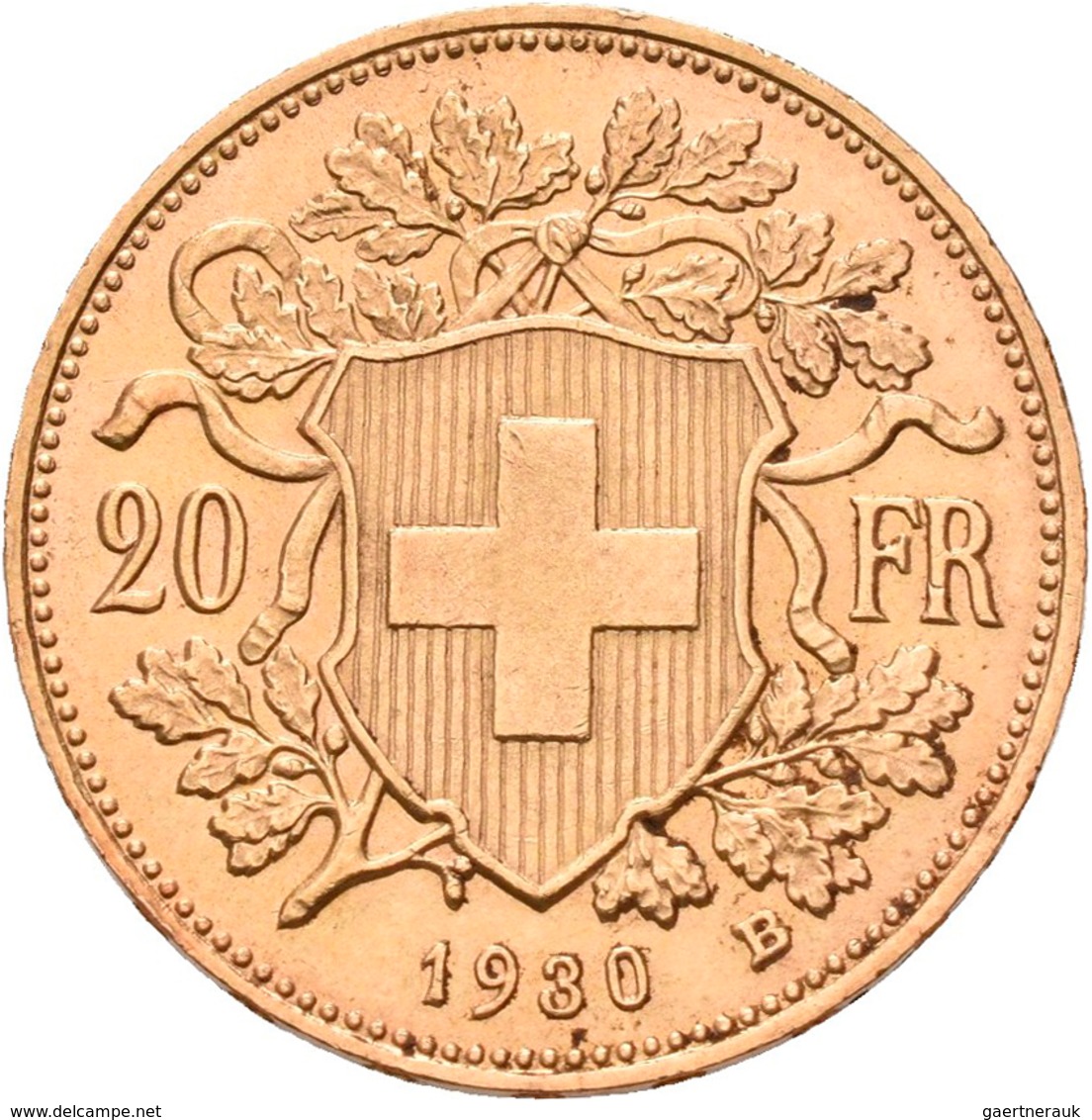 Schweiz - Anlagegold: Lot 3 Goldmünzen: 20 Franken (Vreneli) 1927 B, 1930 B, 1930 B. KM# 35.1, Fried - Otros & Sin Clasificación