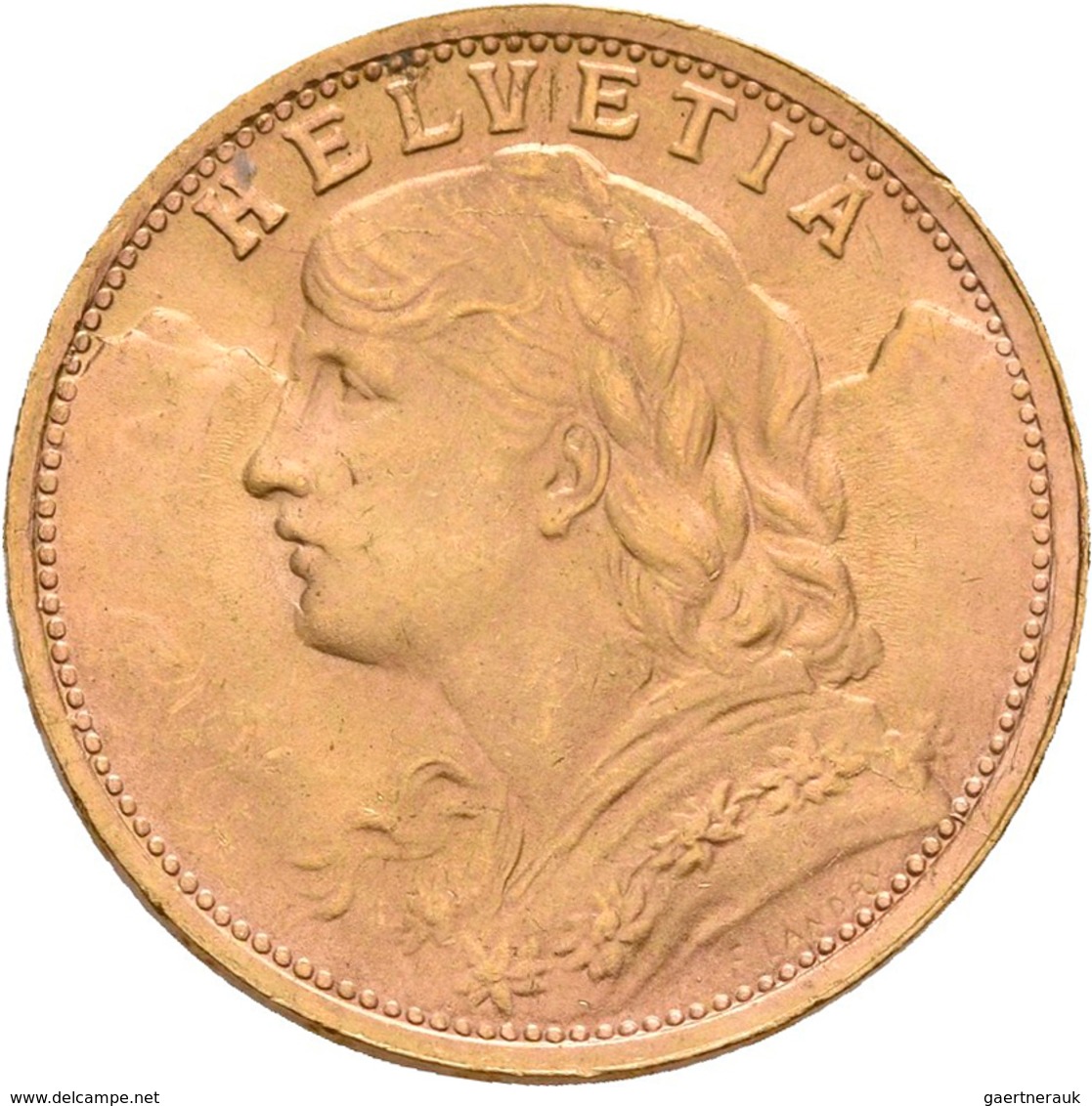 Schweiz - Anlagegold: Lot 4 Goldmünzen: 4 X 20 Franken 1935 LB (Vreneli). KM# 35.1, Friedberg 499. J - Sonstige & Ohne Zuordnung