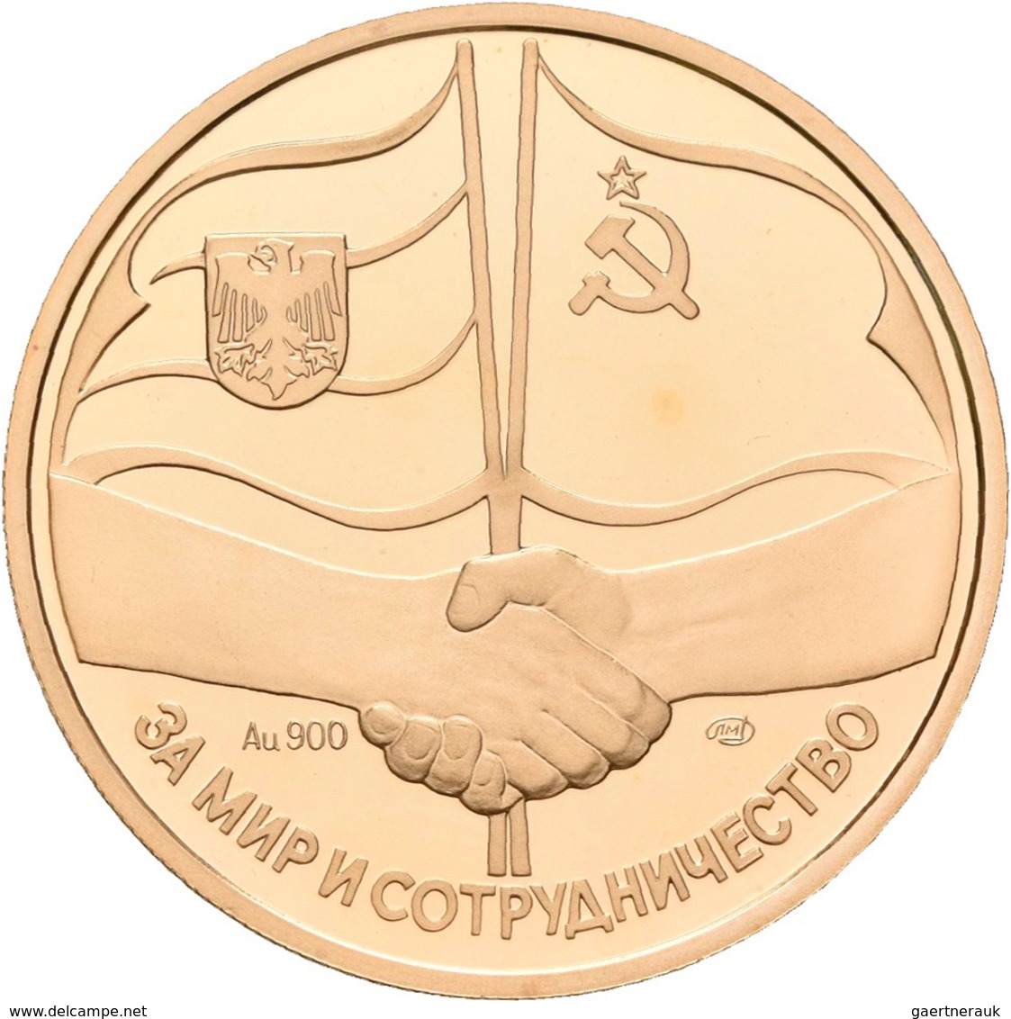 Sowjetunion: Set 2 Medaillen 1989 Auf Den Staatsbesuch Michael Gorbatschows In Deutschland / State V - Russland