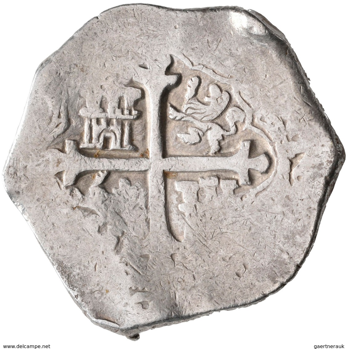 Spanien: Philippp III. 1598-1621: 8 Reales O.J. Schiffsgeld, (ggf. Mexico, OM Zu Erkennen). 26,83 G, - Altri & Non Classificati