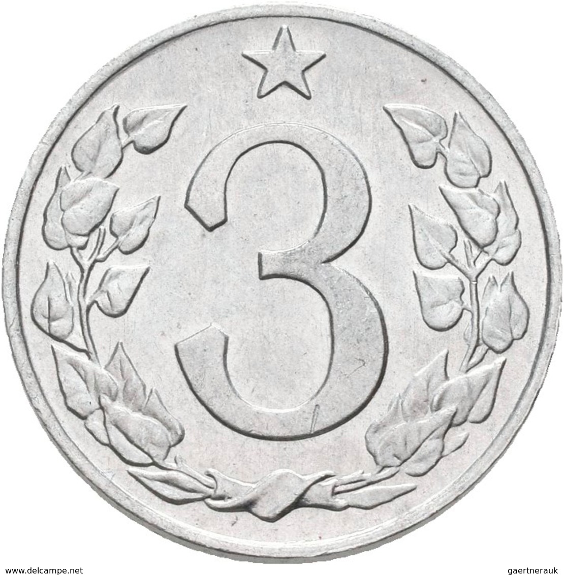 Tschechoslowakei: 3 Heller / Halere 1962 RR !, Seltener Jahrgang, KM# 52, Novotny 58, Aluminium, Vor - Cecoslovacchia