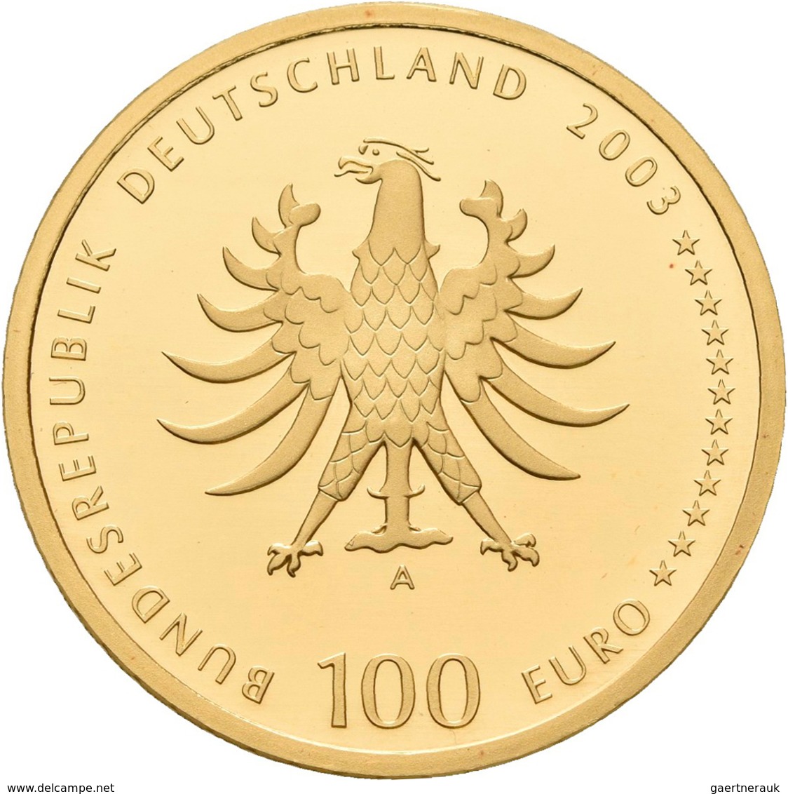 Deutschland - Anlagegold: 2 X 100 Euro 2003 Quedlinburg (A - Berlin), In Originalkapsel Und Etui, Mi - Germania