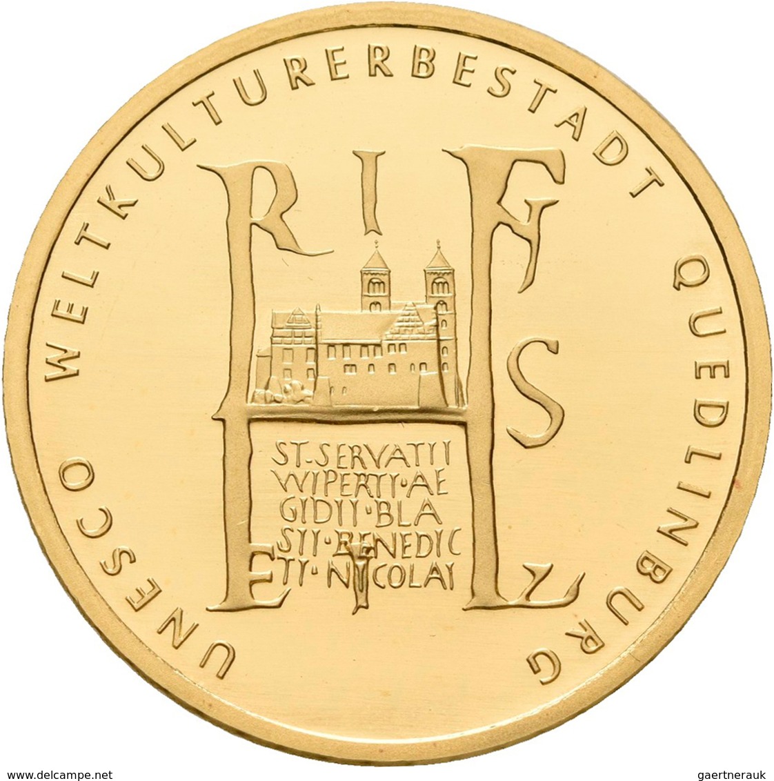 Deutschland - Anlagegold: 2 X 100 Euro 2003 Quedlinburg (A - Berlin), In Originalkapsel Und Etui, Mi - Alemania