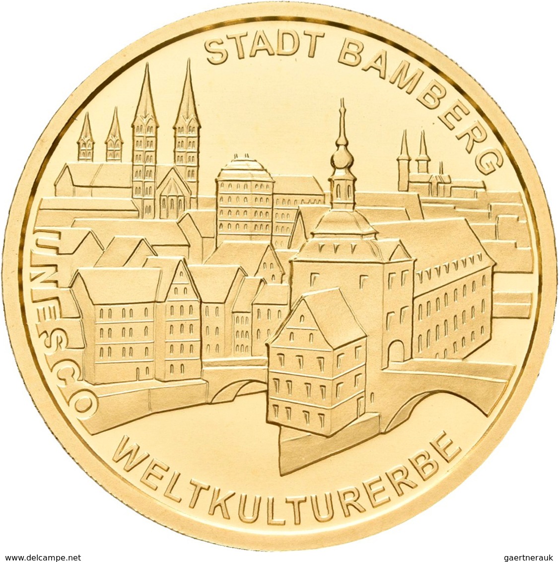 Deutschland - Anlagegold: 100 Euro 2004 Bamberg (A - Berlin), In Originalkapsel Und Etui, Mit Zertif - Alemania