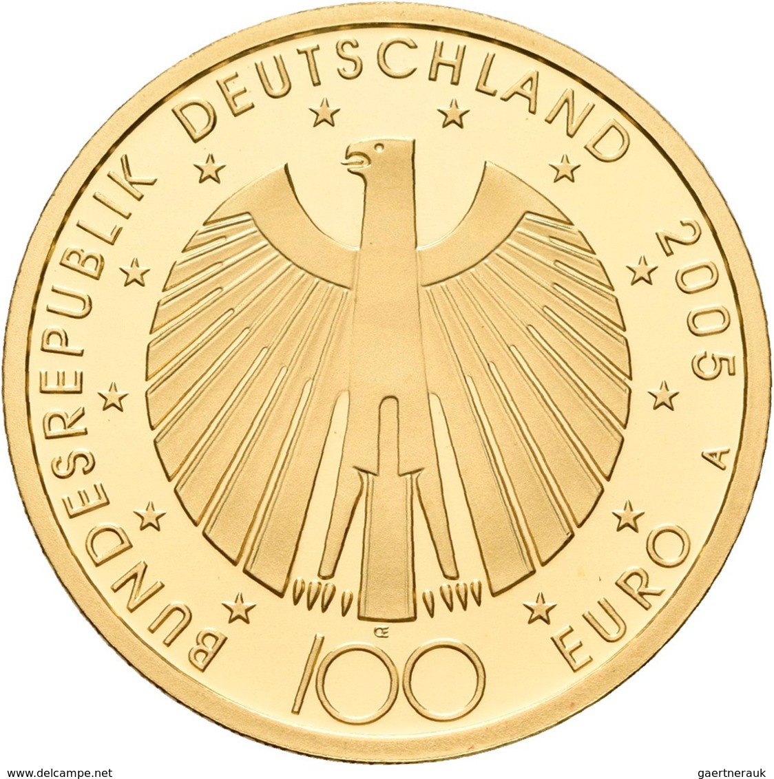 Deutschland - Anlagegold: 100 Euro 2005 Fußball WM 2006 In Deutschland (A - Berlin), In Originalkaps - Allemagne