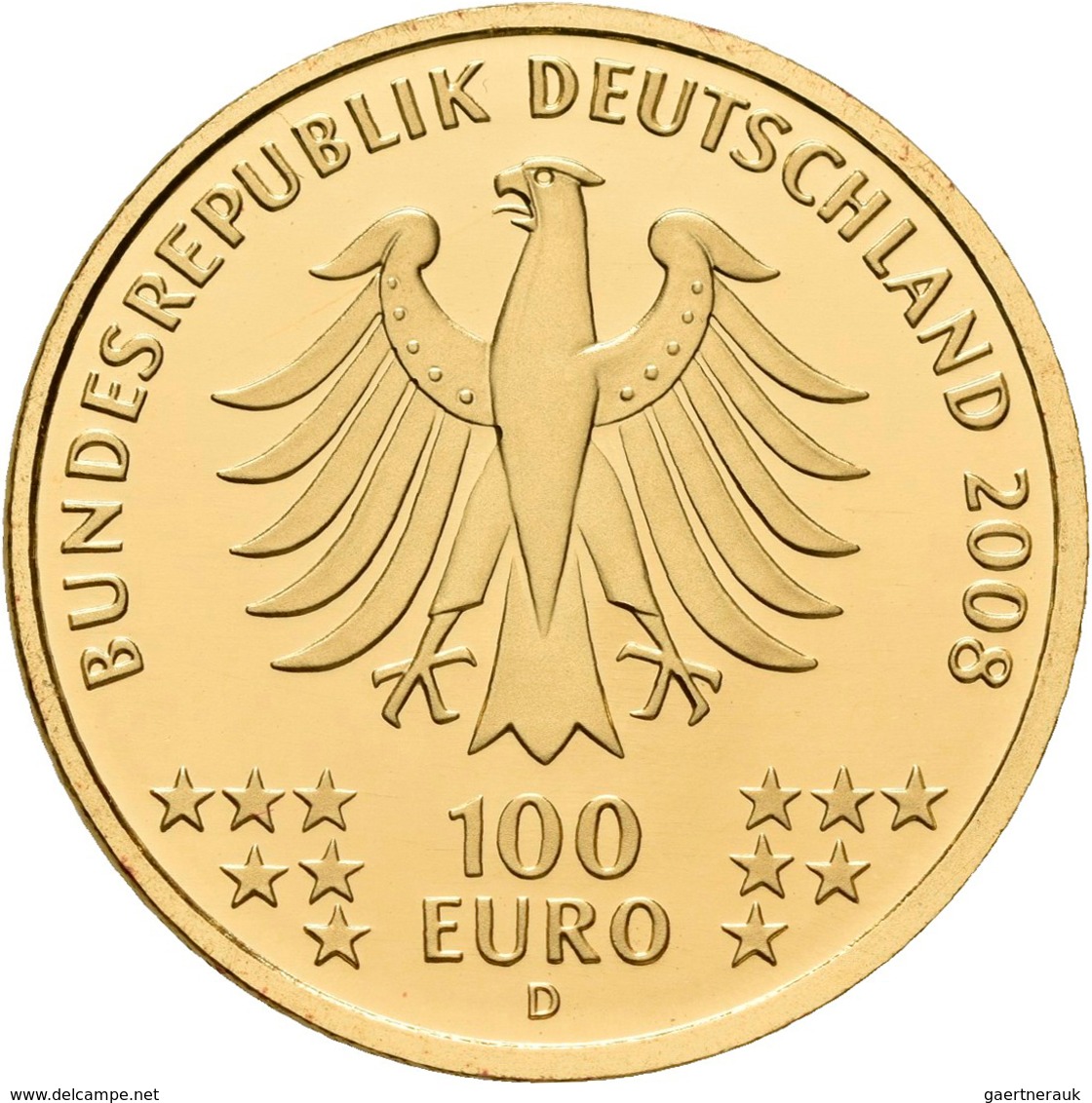 Deutschland - Anlagegold: 2 X 100 Euro 2008 Altstadt Goslar (D,F), In Originalkapsel Und Etui, Mit Z - Alemania