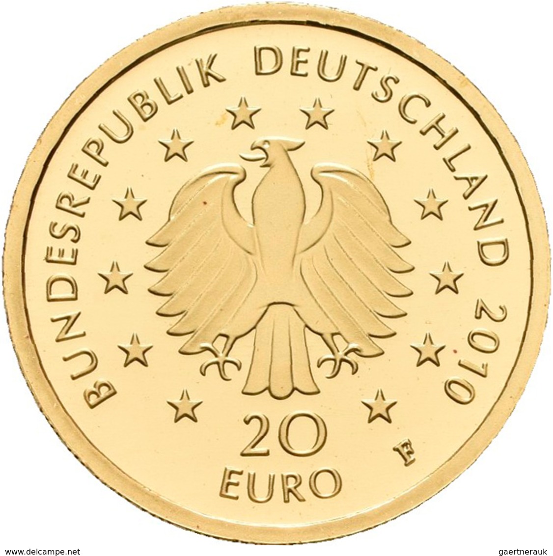 Deutschland - Anlagegold: 2 X 20 Euro 2010 Eiche (F,J) Serie Deutscher Wald. In Original Kapsel, Mit - Germany