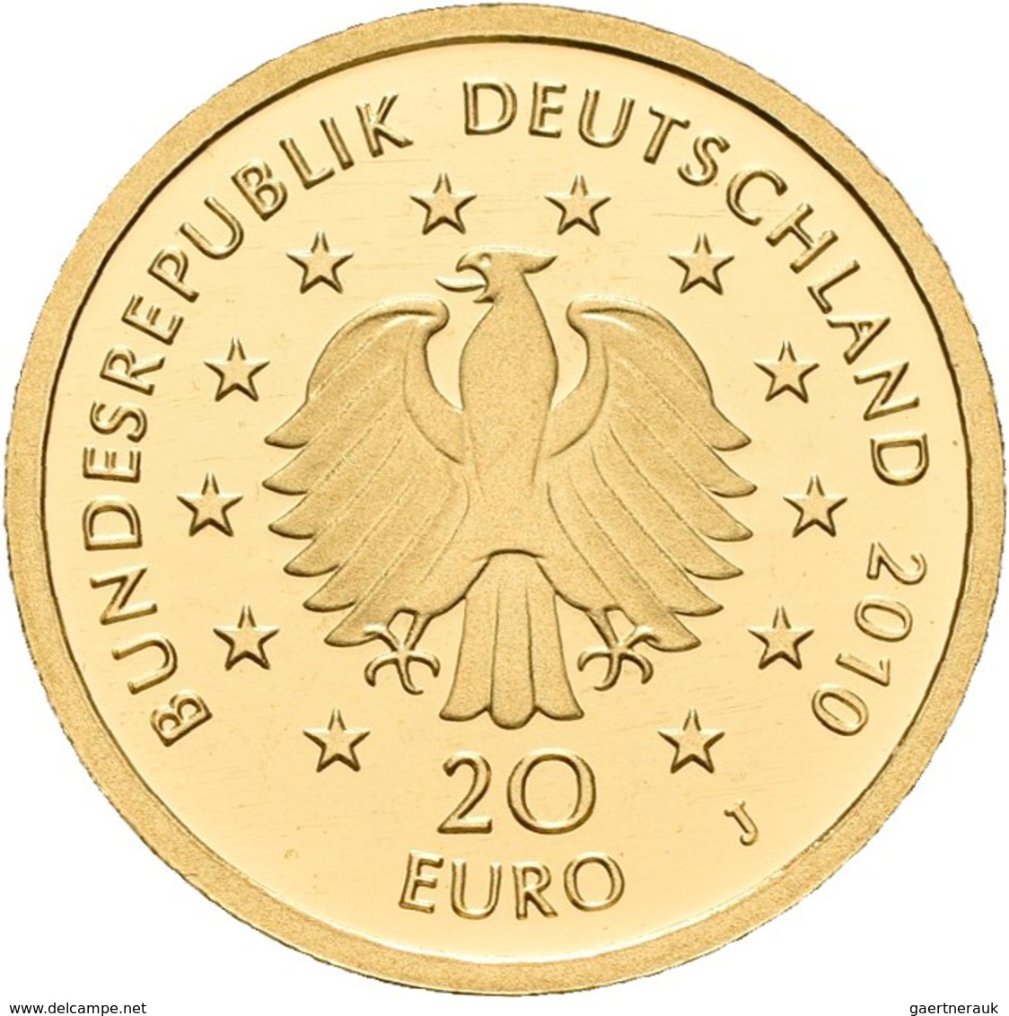 Deutschland - Anlagegold: 2 X 20 Euro 2010 Eiche (F,J) Serie Deutscher Wald. In Original Kapsel, Mit - Deutschland