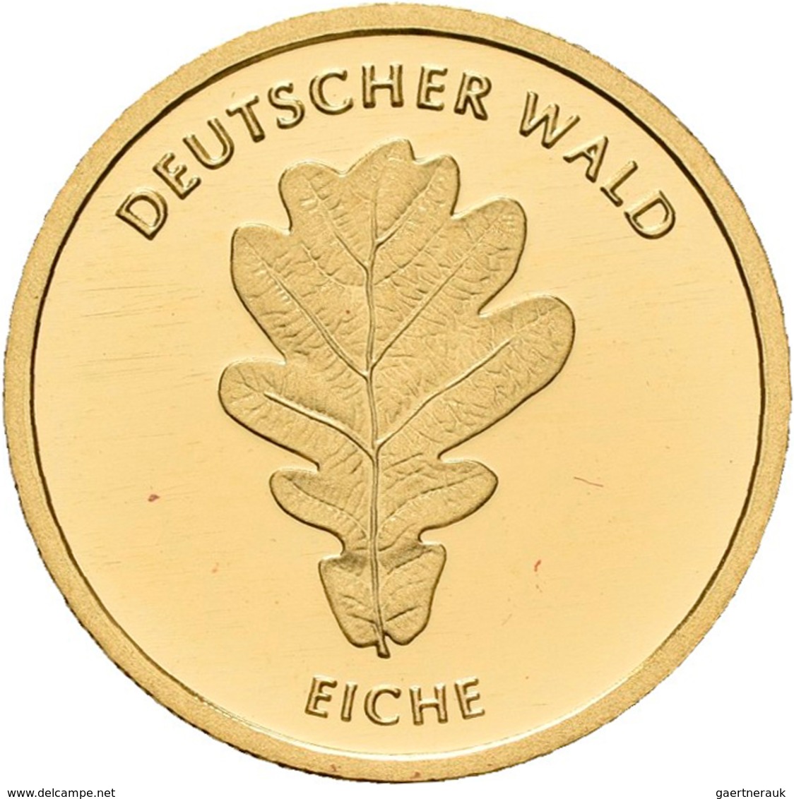 Deutschland - Anlagegold: 20 Euro 2010 Eiche (J - Hamburg). Serie Deutscher Wald. Jaeger 552. 3,89 G - Germania