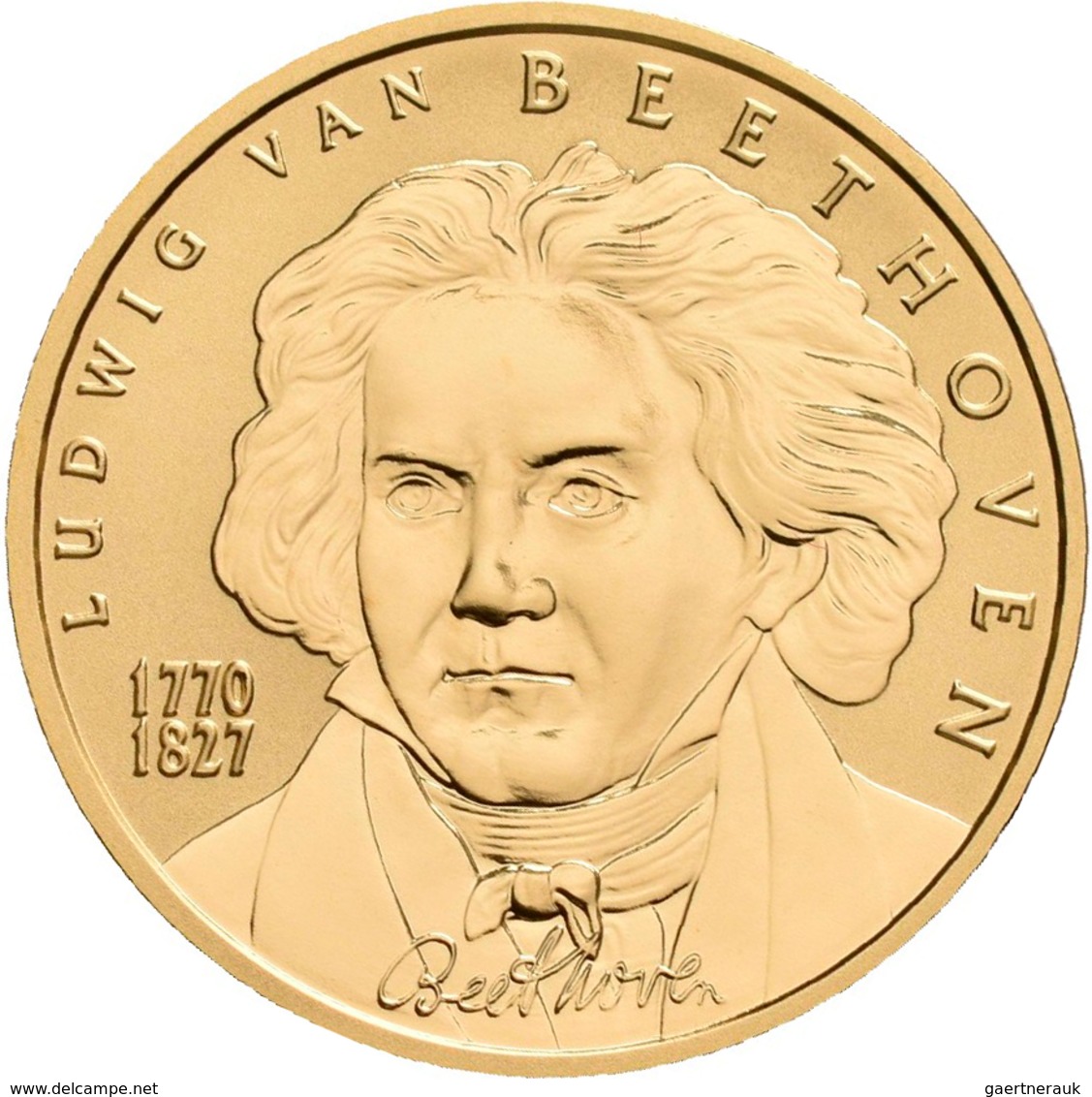 Österreich - Anlagegold: 50 Euro 2005 Grosse Komponisten - Ludwig Van Beethoven. KM# 3118, Friedberg - Austria