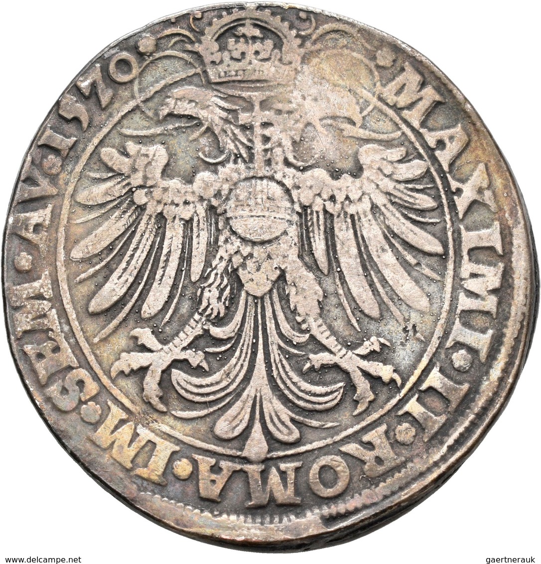 Altdeutschland Und RDR Bis 1800: Neuss: Maximilian II. 1564-1576: Reichstaler 1570, Vgl. Noss 58, Da - Sonstige & Ohne Zuordnung