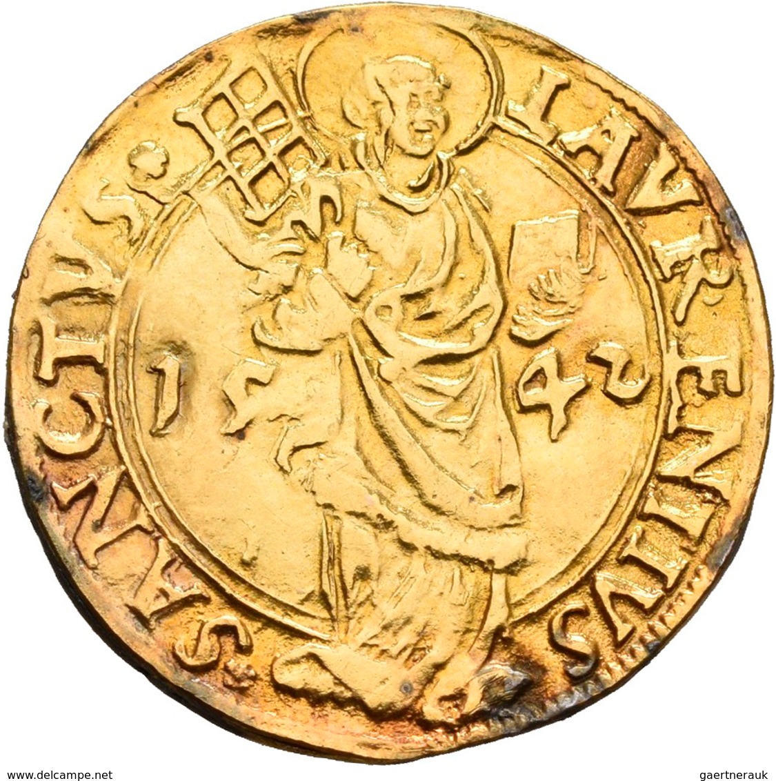 Altdeutschland Und RDR Bis 1800: Nürnberg: Goldgulden 1542, Vgl. Kellner 12, Vgl. Slg. Erlanger 152, - Sonstige & Ohne Zuordnung