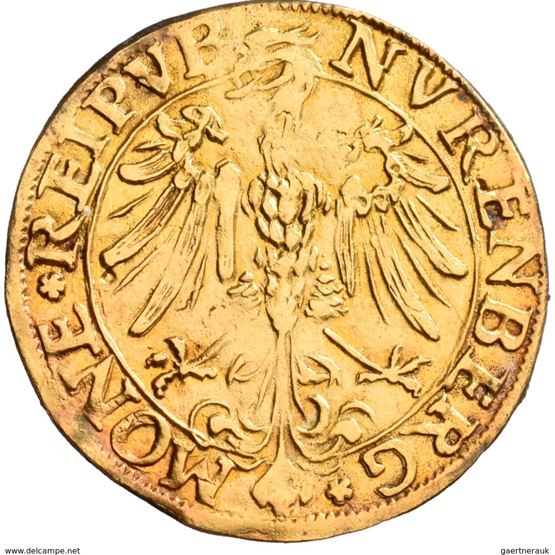 Altdeutschland Und RDR Bis 1800: Nürnberg: Goldgulden 1542, Vgl. Kellner 12, Vgl. Slg. Erlanger 152, - Sonstige & Ohne Zuordnung