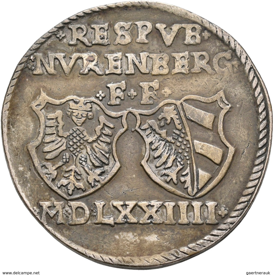 Altdeutschland Und RDR Bis 1800: Nürnberg: Guldentaler Zu 60 Kreuzer 1574, Mit Titel Maximilian II., - Sonstige & Ohne Zuordnung