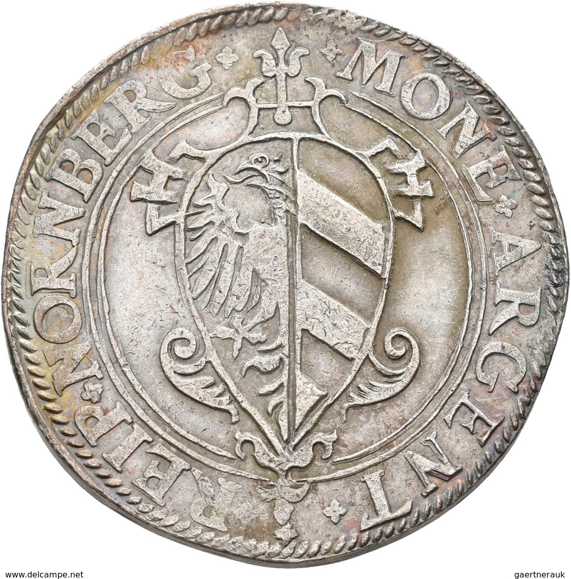 Altdeutschland Und RDR Bis 1800: Nürnberg: Taler O. J. (1581/1582), Mit Titel Rudolf II.,vgl. Kellne - Other & Unclassified