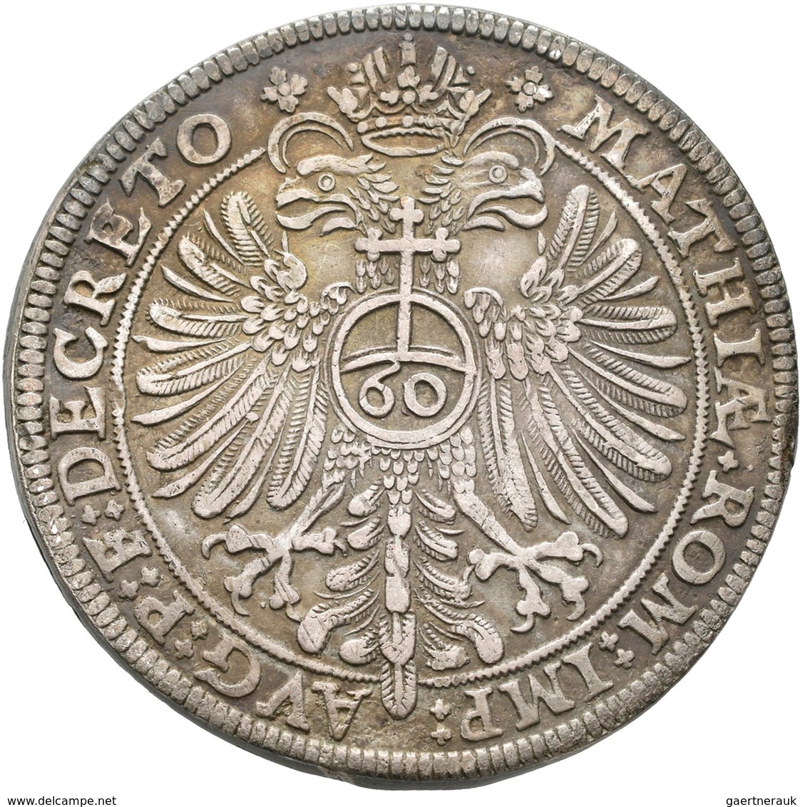 Altdeutschland Und RDR Bis 1800: Nürnberg: Guldiner 1616, Vgl. Kellner 151, Vgl. Davenport 90, Galva - Sonstige & Ohne Zuordnung