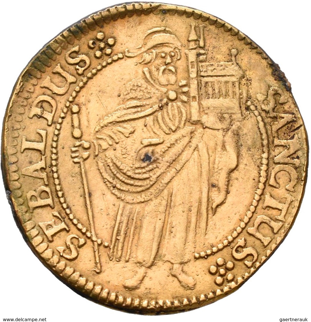 Altdeutschland Und RDR Bis 1800: Nürnberg: Goldgulden 1624, Galvanoplastische Museumsanfertigung Des - Otros & Sin Clasificación