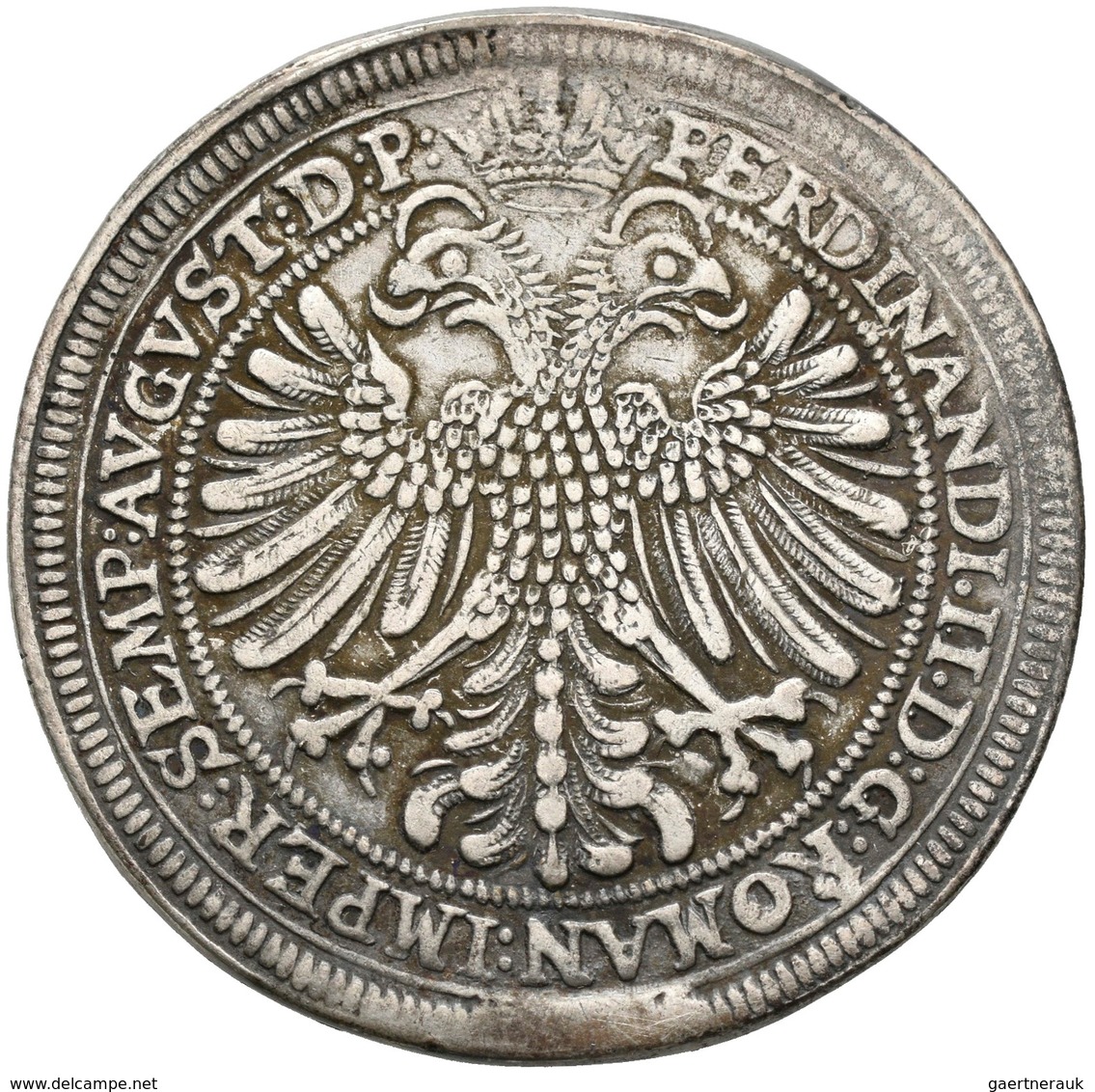 Altdeutschland Und RDR Bis 1800: Nürnberg: Reichstaler 1624, Mit Titel Ferdinands II., Vgl. Davenpor - Otros & Sin Clasificación