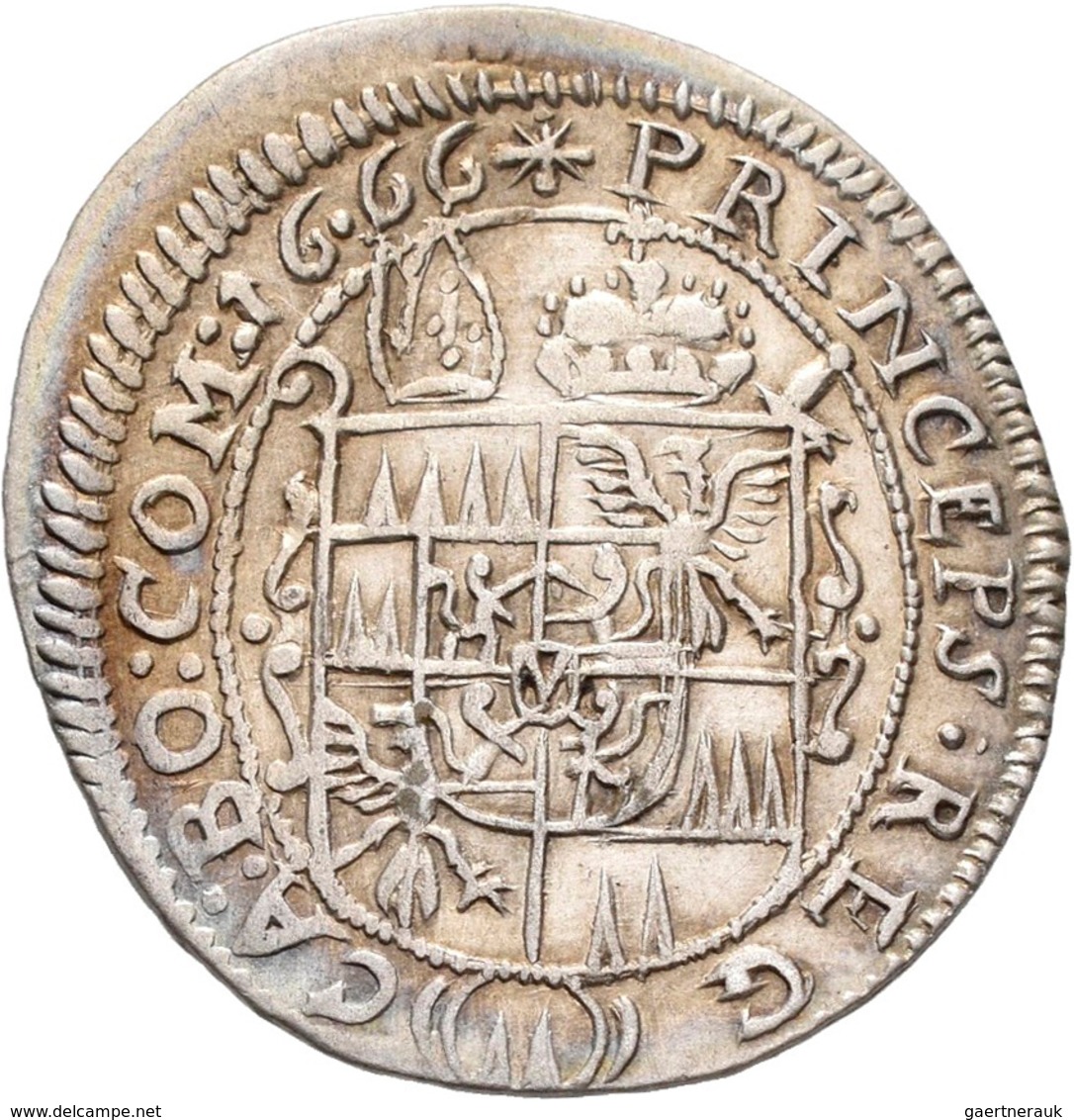 Altdeutschland Und RDR Bis 1800: Olmütz, Bistum, Karl II. Von Liechtenstein 1664-1695: Lot 2 Stück G - Otros & Sin Clasificación