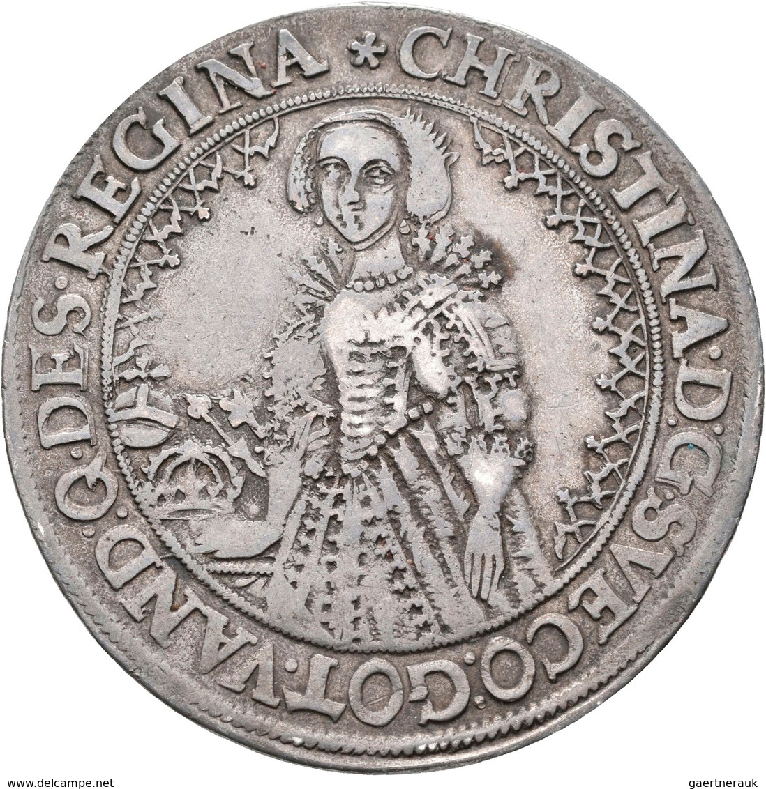 Altdeutschland Und RDR Bis 1800: Pommern Unter Schweden, Christina 1637-1654: Reichstaler 1641, Stet - Otros & Sin Clasificación