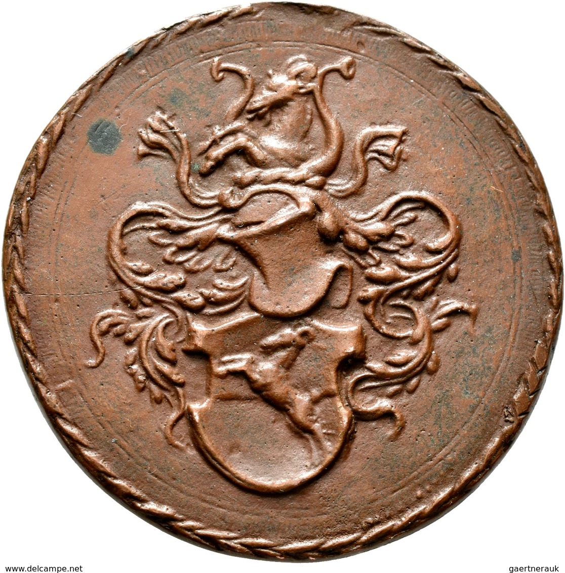 Haus Habsburg: Ferdinand I. 1521-1564: Bronzegussmedaille O.J. (um 1560), Von. Joachim Deschler, Auf - Otros – Europa