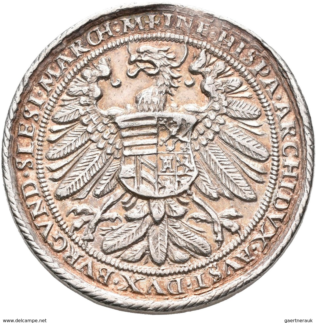 Haus Habsburg: Ferdinand I. 1521-1564: Silbermedaille 1536, Unsigniert. Die Gekrönten Brustbilder Fe - Andere - Europa