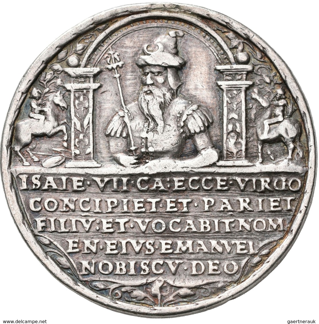 Haus Habsburg: Ferdinand I. 1521-1564: Silbermedaille O. J. (um 1550), Unsigniert, Von Chr. Füssel, - Andere - Europa