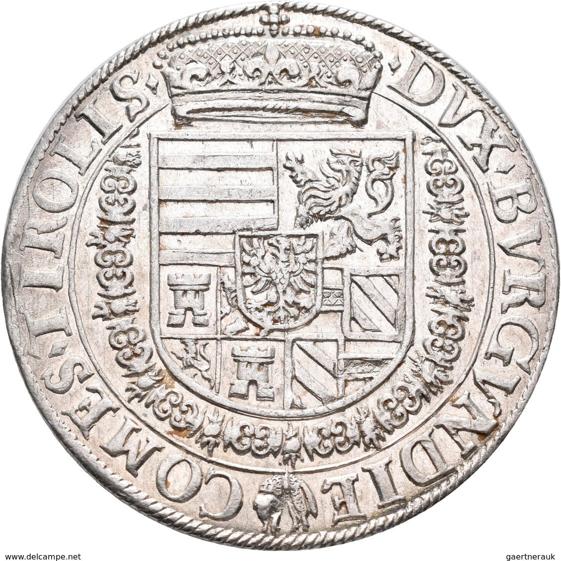 Haus Habsburg: Ferdinand II. 1564-1595: Taler O.J. 1591, Hall, 28,79 G. FERDINAND D G ARCHIDVX AVSTR - Altri – Europa