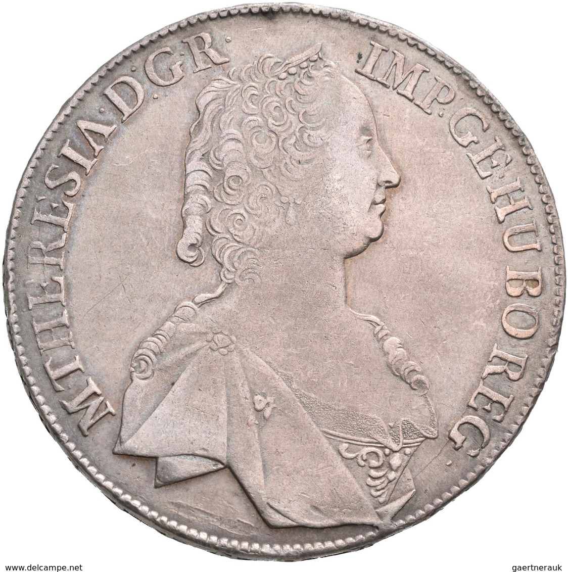 Haus Habsburg: Maria Theresia 1740-1780: Reichstaler 1757 Hall, Herinek 452, Davenport 1121, 27,97 G - Otros – Europa