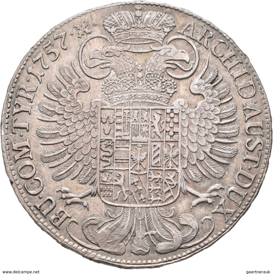 Haus Habsburg: Maria Theresia 1740-1780: Reichstaler 1757 Hall, Herinek 452, Davenport 1121, 27,97 G - Sonstige – Europa