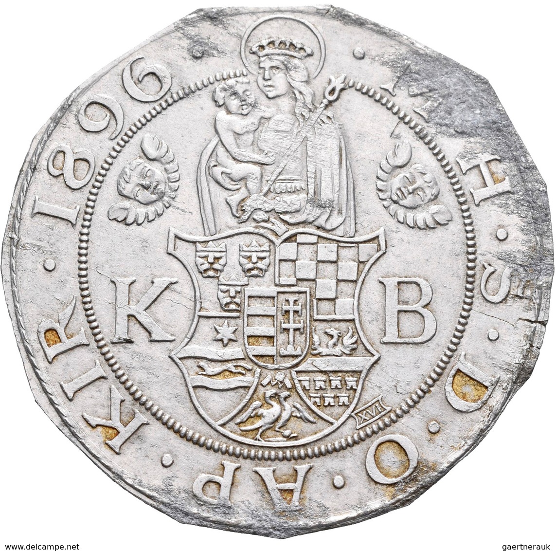 Haus Habsburg: Franz Joseph I. 1848-1916: Abschlag In Aluminium, Milleniumstaler 1896 KB, 42 Mm, 4,2 - Sonstige – Europa