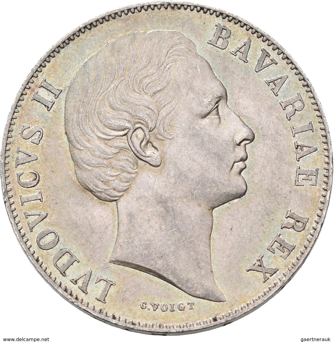 Bayern: Ludwig II. 1864-1886: Vereinstaler O. J. (Madonna, Patrona Bavariae). 18,5 G. AKS 176, Jaege - Sonstige & Ohne Zuordnung