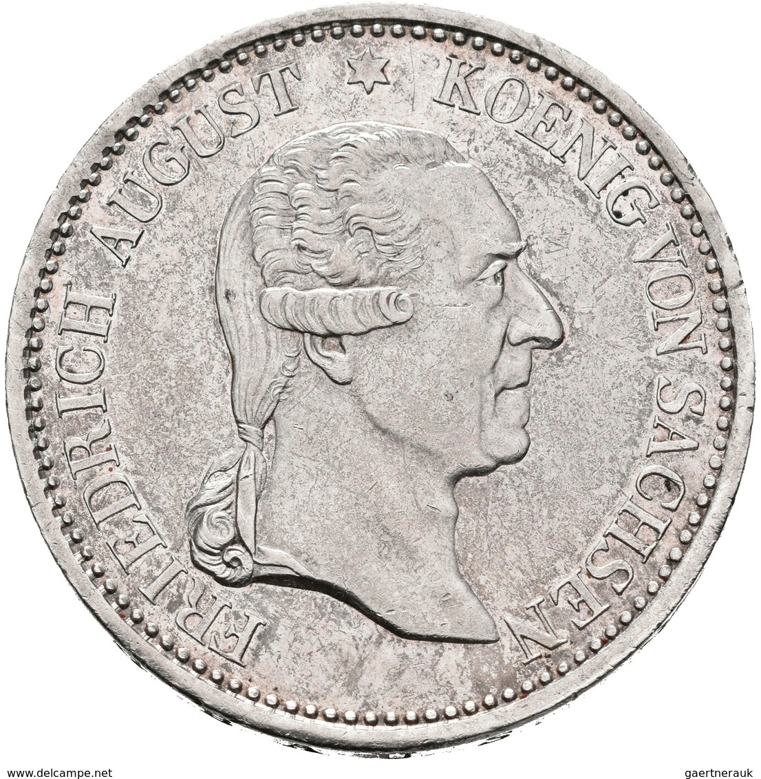 Sachsen: Friedrich August I. 1806.-1827: Ausbeutetaler 1827 S, 27,94 G, Randschrift: "SEGEN DES BERG - Altri & Non Classificati