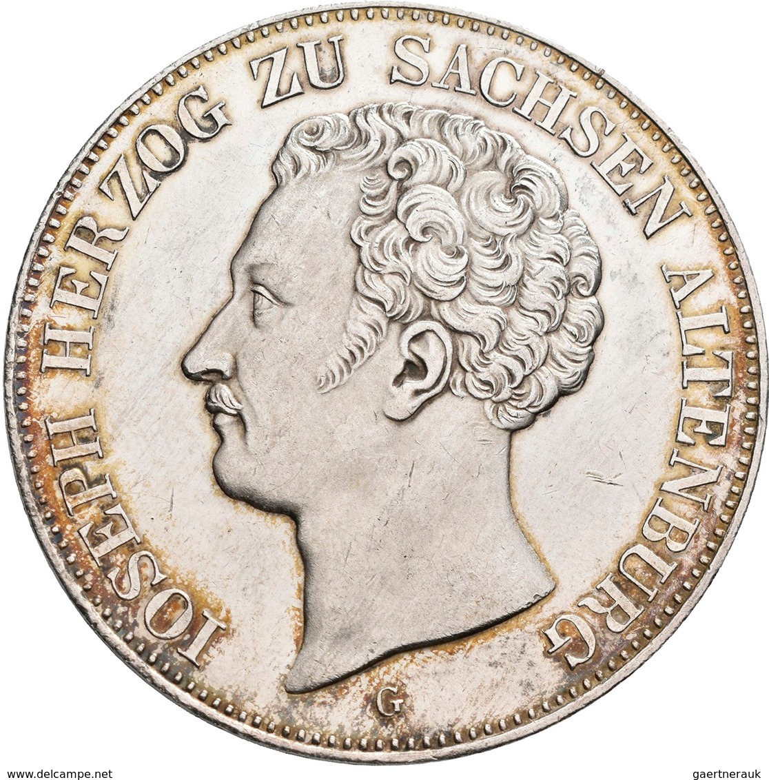 Sachsen-Altenburg: Joseph 1834-1848: 2 Thaler / Doppeltaler / 3 ½ Gulden / Vereinsmünze 1843 G. AKS - Otros & Sin Clasificación