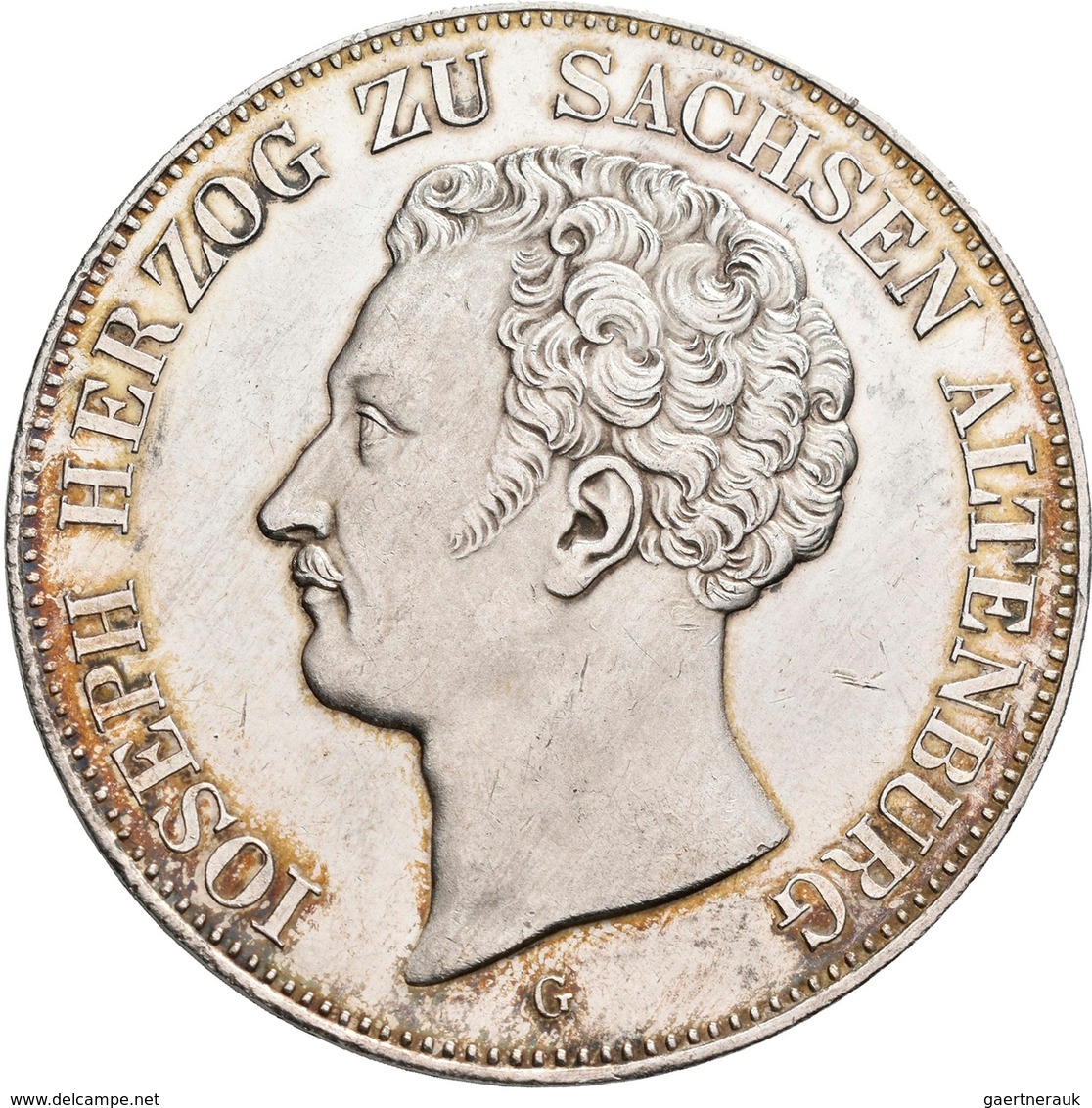 Sachsen-Altenburg: Joseph 1834-1848: 2 Thaler / Doppeltaler / 3 ½ Gulden / Vereinsmünze 1843 G. AKS - Sonstige & Ohne Zuordnung