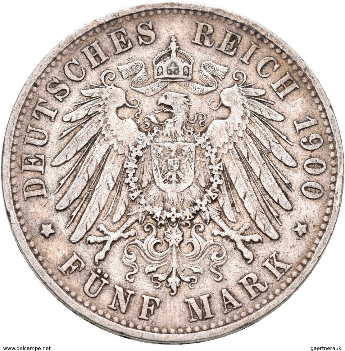 Hamburg: Freie Und Hansestadt: Lot 2 Münzen: 3 Mark 1910, Jaeger 64; 5 Mark 1900, Jaeger 65. Sehr Sc - Taler Et Doppeltaler