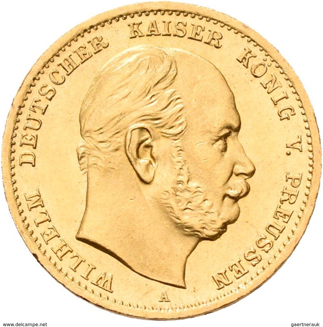 Preußen: Lot 2 Goldmünzen: Wilhelm I. 1861-1888: 10 Mark 1872 A + 1873 A, Jaeger 242. Jede Münze Wie - Goldmünzen