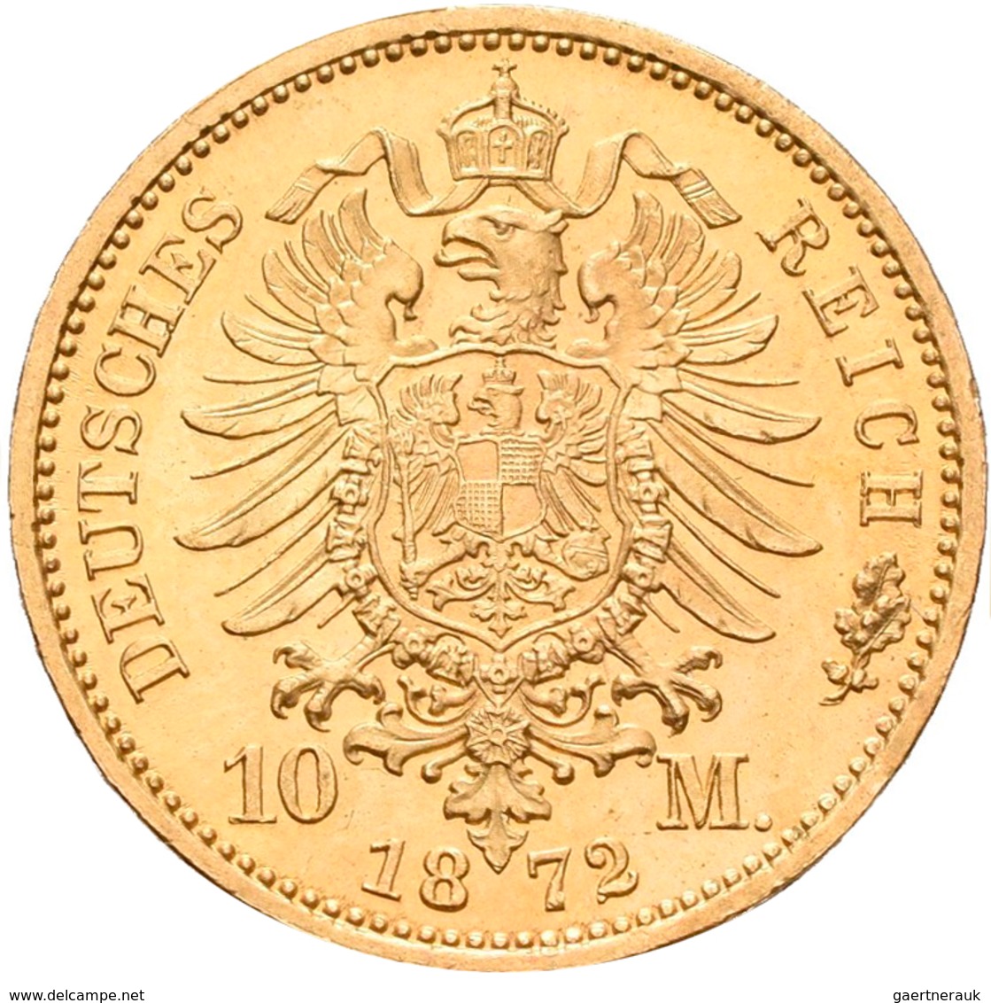 Preußen: Lot 2 Goldmünzen: Wilhelm I. 1861-1888: 2 X 10 Mark 1872 A, Jaeger 242. Jede Münze Wiegt 3, - Goldmünzen