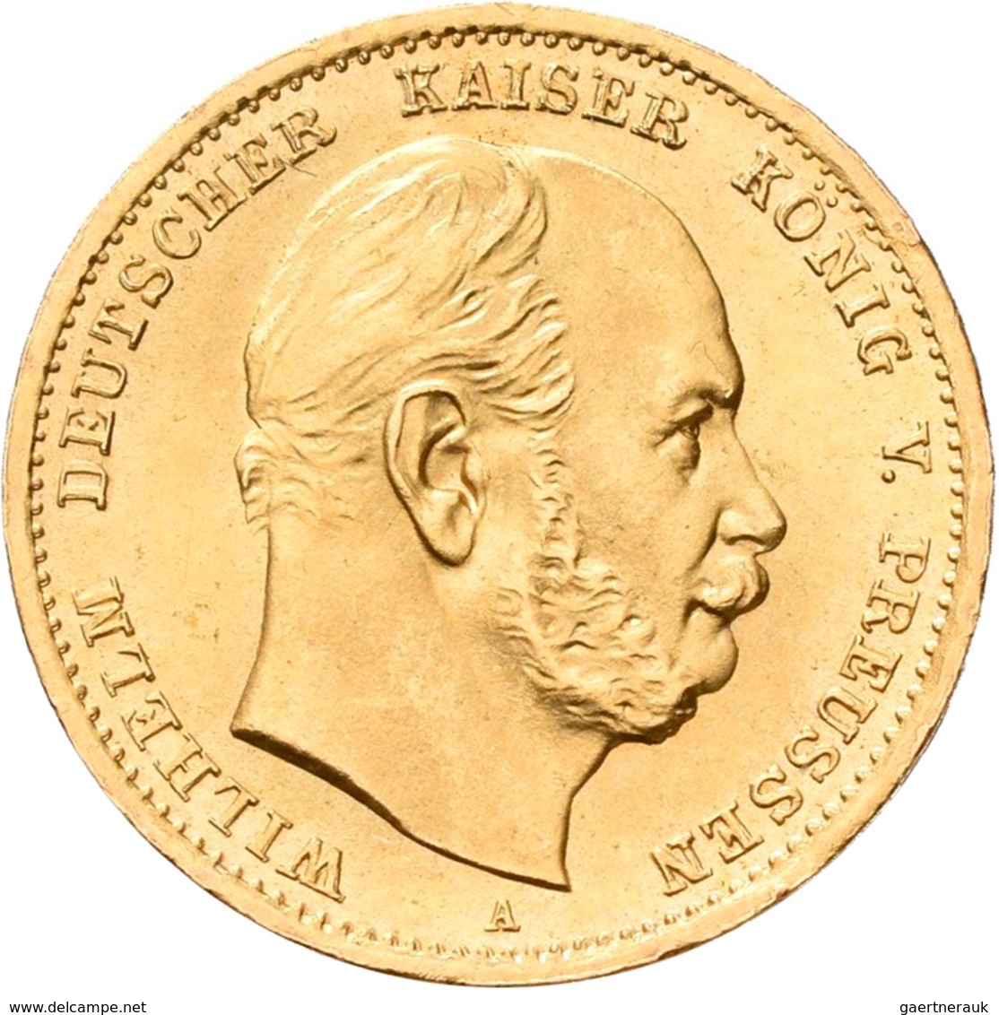 Preußen: Lot 2 Goldmünzen: Wilhelm I. 1861-1888: 2 X 10 Mark 1872 A, Jaeger 242. Jede Münze Wiegt 3, - Goldmünzen